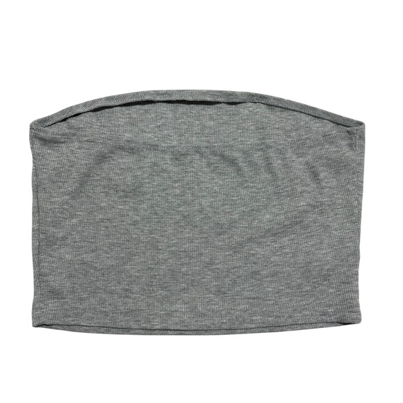 Shein Ribbed Cropped Tube Top - Picture 2 of 3